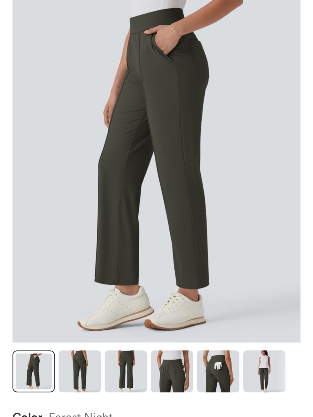 HALARA Forest Night High-Rise Wide-Leg Pants